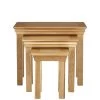 Very Home - Constance Oak Nest Of 3 Tables 2 Very Home - Constance Oak Nest Of 3 Tables -Home Comprehensive 243ZR SQ1 0000000006 OAK SLf