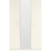 Very Home Home Essentials - Prague 3 Door Mirrored Wardrobe -Home Comprehensive 2BJ3M SQ1 0000000232 WHITE ASH SLf