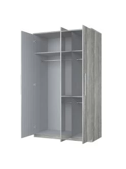 Very Home Home Essentials - Prague 3 Door Mirrored Wardrobe -Home Comprehensive 2BJ3M SQ4 0000000232 WHITE ASH SLd