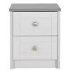 One Call Alderley Ready Assembled 2-Drawer Bedside Cabinet