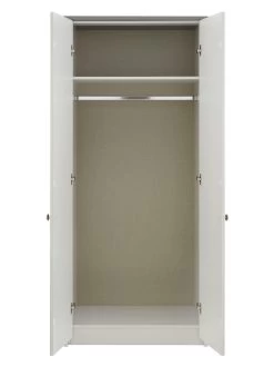 One Call Alderley Ready Assembled 2 Door Wardrobe -Home Comprehensive 3DAMV SQ4 0000000005 GREY SLd