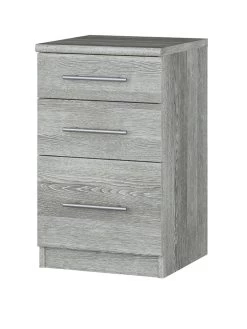 Very Home Home Essentials - Prague Graduated Bedside Cabinet -Home Comprehensive 3QXQR SQ3 0000000005 GREY SLa