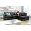 Very Home Primo Italian Leather Right Hand Corner Chaise Sofa - FSC® Certified -Home Comprehensive 3TYGF SQ1 0000000004 BLACK RSr