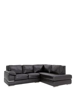 Very Home Primo Italian Leather Right Hand Corner Chaise Sofa - FSC® Certified 9 Very Home Primo Italian Leather Right Hand Corner Chaise Sofa - FSC® Certified -Home Comprehensive 3TYGF SQ2 0000000004 BLACK SLf