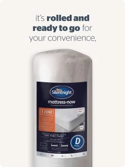 Silentnight 3 Zone Memory Rolled Mattress - Medium/Firm -Home Comprehensive 3WYGJ SQ6 0000000088 NO COLOR RSr1