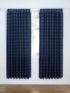 Catherine Lansfield Stars & Stripes Lined Curtains