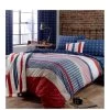Catherine Lansfield Stars And Stripes Duvet Cover Set - Navy -Home Comprehensive 4A4L4 SQ1 0000000029 MULTI SLf