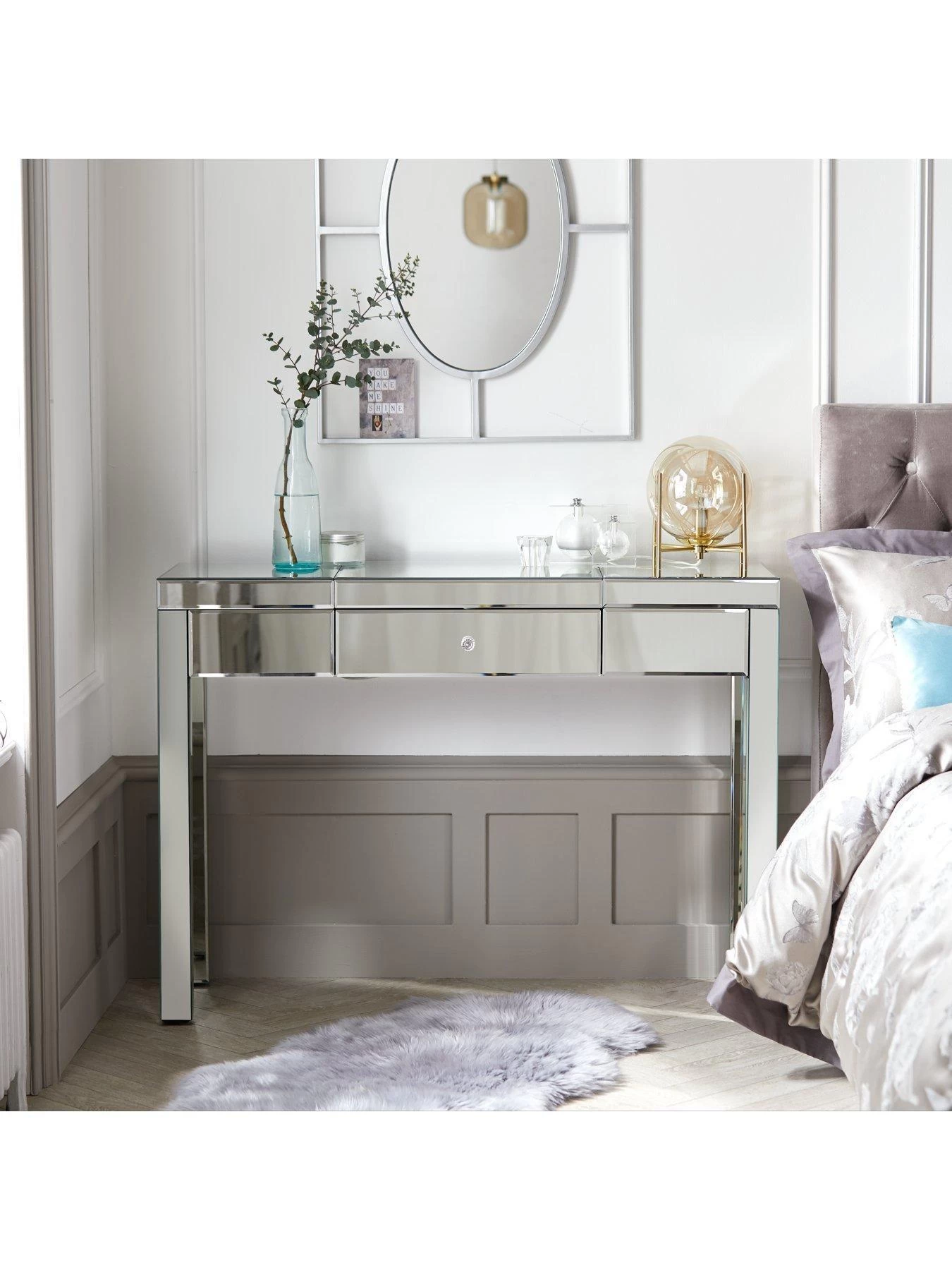 Very Home Parisian Mirrored Dressing Table 8 Very Home Parisian Mirrored Dressing Table - Image 6