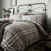 Catherine Lansfield Kelso Duvet Cover Set  - Charcoal Grey -Home Comprehensive 4C97K SQ1 0000000071 CHARCOAL RSr
