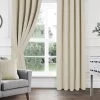Woven Blackout Eyelet Curtains -Home Comprehensive 4GULD SQ1 0000000003 NATURAL SLf