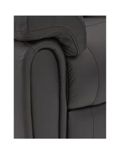 Leighton Leather/Faux Leather 3 Seater Recliner Sofa - Black -Home Comprehensive 4PUYK SQ4 0000000004 BLACK SLa