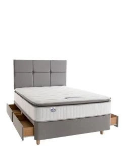 Silentnight Mirapocket Sophia Luxury Pillow Top Divan Bed (Includes Headboard!)