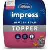 Silentnight Impress 5 cm Memory Foam Mattress Topper - White -Home Comprehensive 4RN6J SQ1 0000000088 NO COLOR SLp