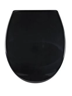 AQUALONA Duroplast Soft Close Toilet Seat - Black