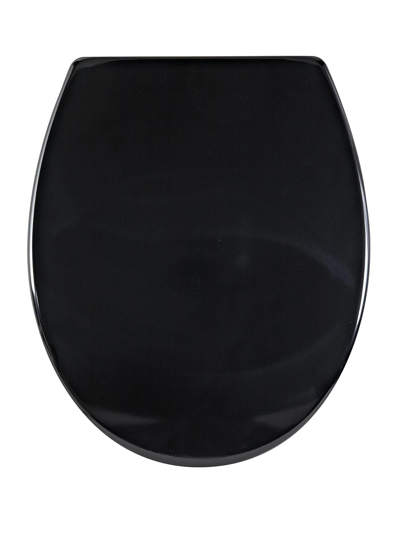 AQUALONA Duroplast Soft Close Toilet Seat - Black 3 AQUALONA Duroplast Soft Close Toilet Seat - Black