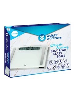 Weight Watchers WeightWatchers Ultimate Accuracy, Easy Read Glass Scale -Home Comprehensive 73GUQ SQ4 0000000013 WHITE SLd2
