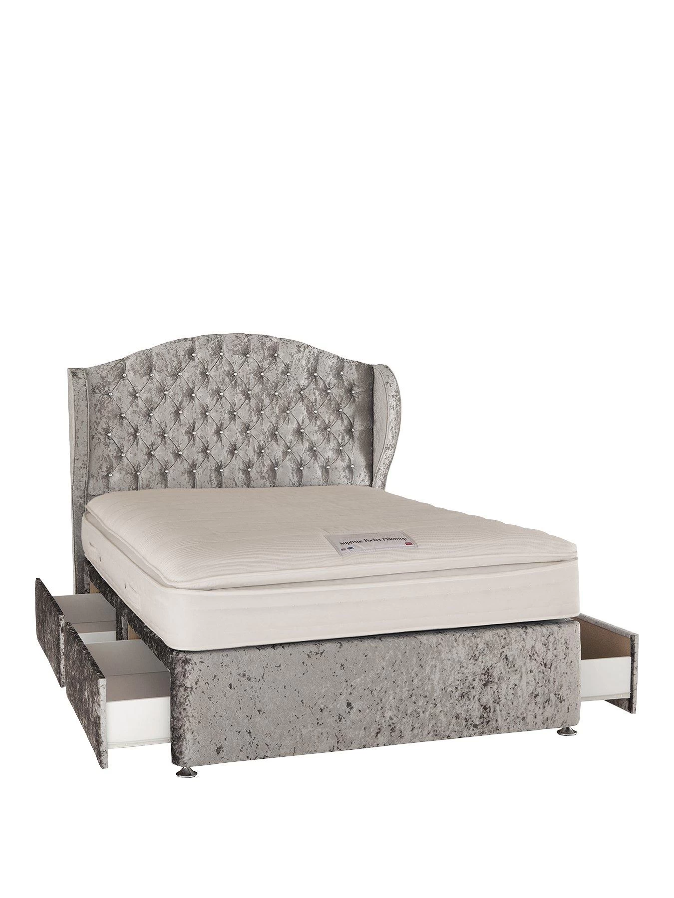 Luxe Collection From Airsprung Marilyn 1000 Pillowtop Divan Bed With Headboard And Storage Options 4 Luxe Collection From Airsprung Marilyn 1000 Pillowtop Divan Bed With Headboard And Storage Options - Image 2