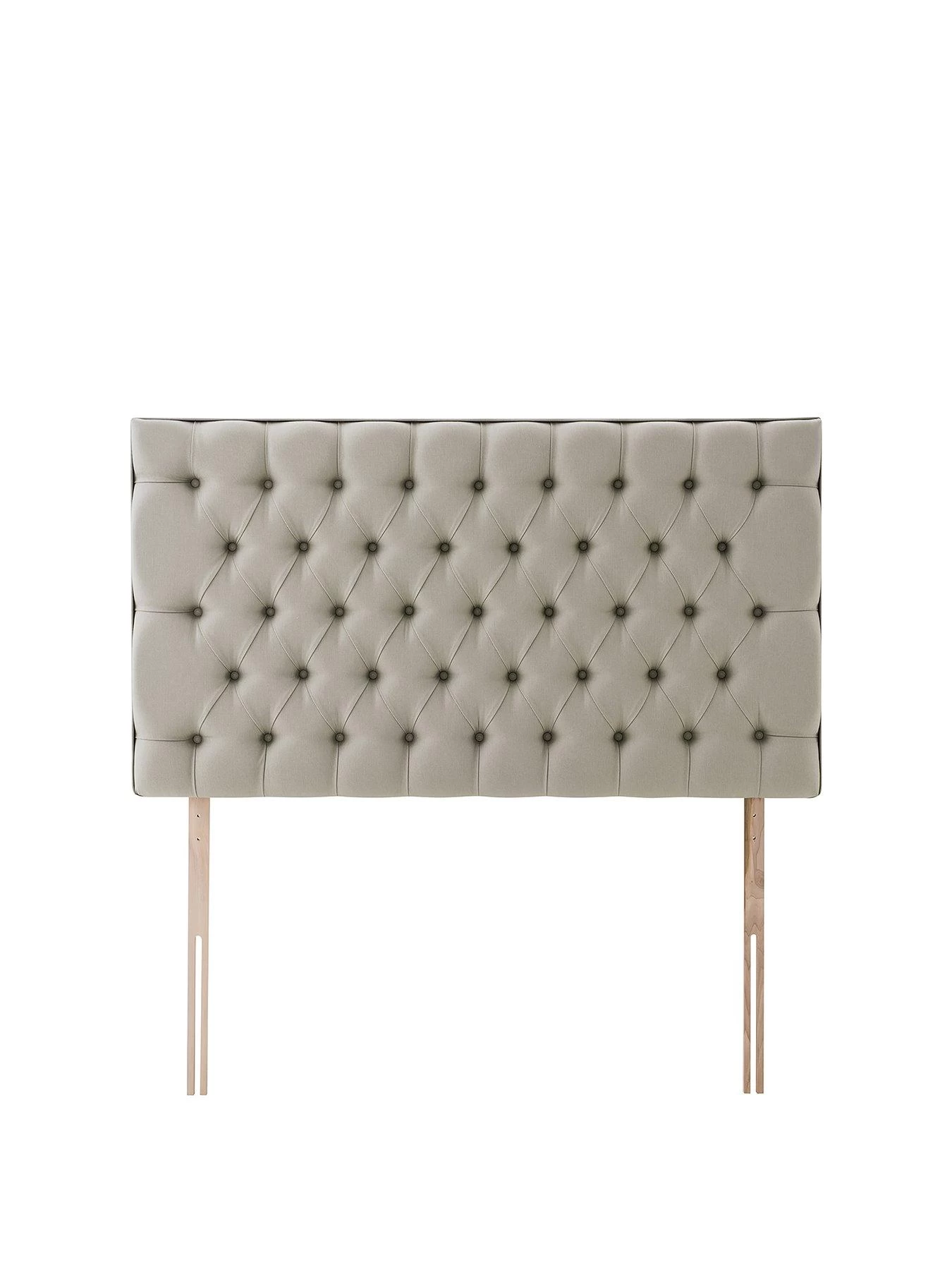 Silentnight Amalia Fabric Buttoned Padded Headboard - Available In 3 Colours 3 Silentnight Amalia Fabric Buttoned Padded Headboard - Available In 3 Colours
