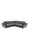 Danube Fabric And Faux Snakeskin Corner Group SofaĀ - FSCĀ® Certified 1 Danube Fabric And Faux Snakeskin Corner Group SofaĀ - FSCĀ® Certified -Home Comprehensive KULTD SQ1 0000000114 BLACK GREY SLc