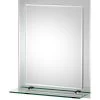 Croydex Rydal Double-Layer Bathroom Mirror With Shelf 2 Croydex Rydal Double-Layer Bathroom Mirror With Shelf -Home Comprehensive KWYPE SQ1 0000000099 N A SLf