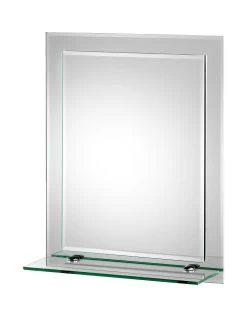 Croydex Rydal Double-Layer Bathroom Mirror With Shelf