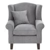 Very Home Denton Grace Chenille Fabric Wing Chair 2 Very Home Denton Grace Chenille Fabric Wing Chair -Home Comprehensive L6P4W SQ1 0000000005 GREY SLf