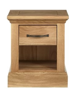 Very Home - Kingston 100% Solid Wood Ready Assembled Lamp Table -Home Comprehensive LA9VK SQ2 0000000006 OAK SLf