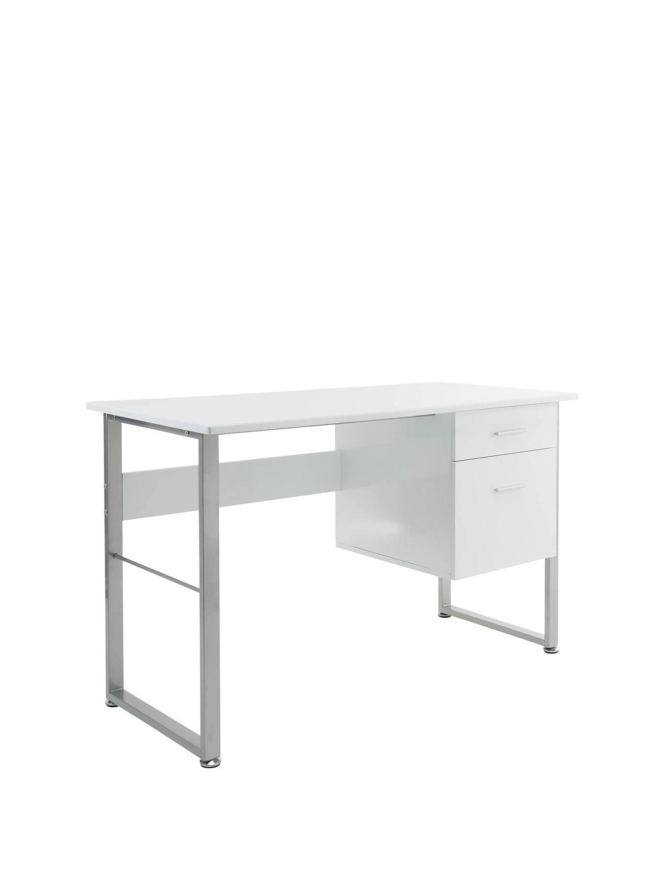 Alphason Cabrini White Storage Desk 3 Alphason Cabrini White Storage Desk