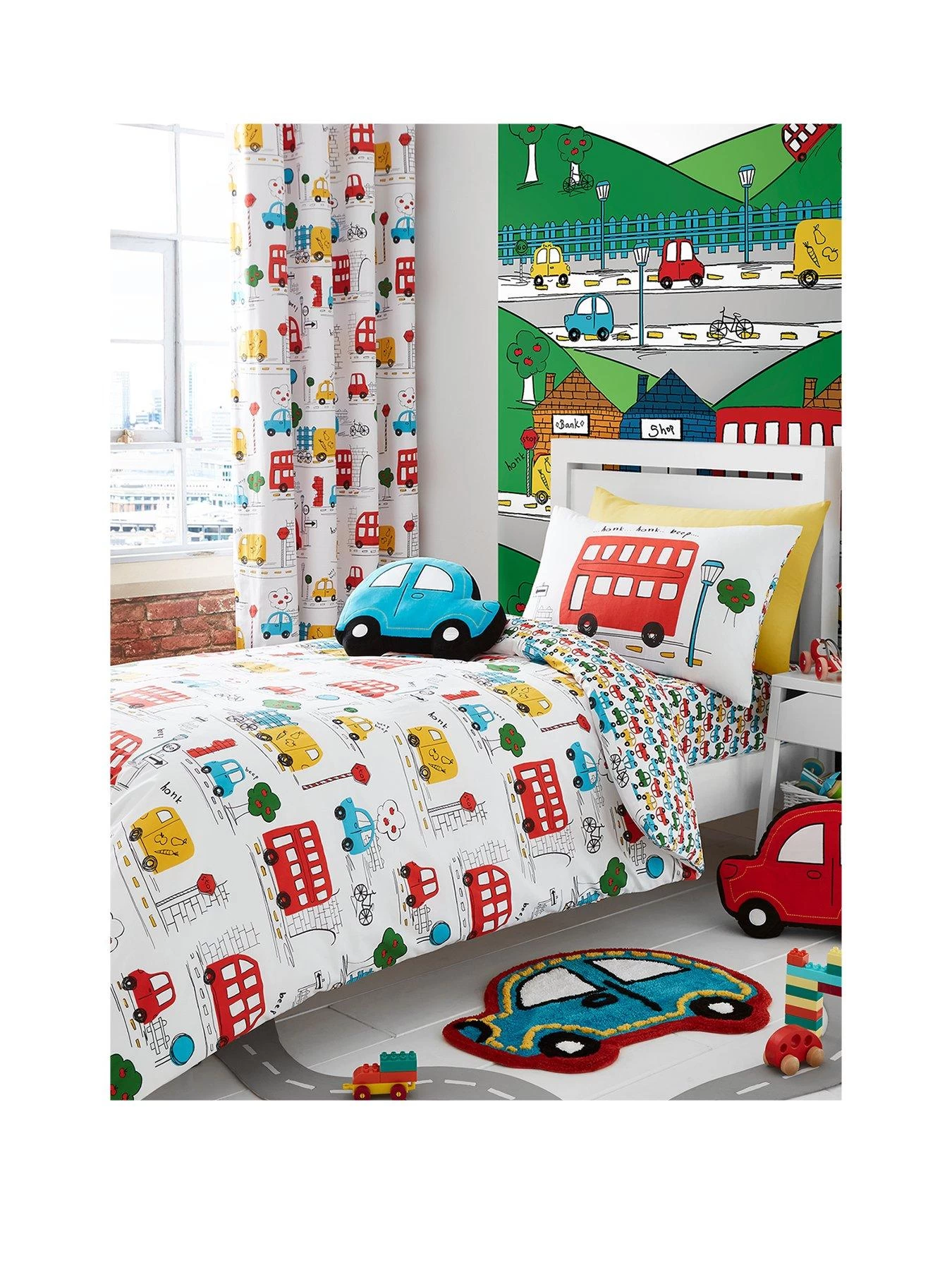 Catherine Lansfield Transport Lined Curtains 3 Catherine Lansfield Transport Lined Curtains