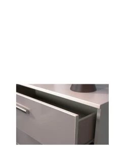 SWIFT Montreal Gloss Ready Assembled 3 Drawer Graduated Chest 9 SWIFT Montreal Gloss Ready Assembled 3 Drawer Graduated Chest -Home Comprehensive LQ47R SQ3 0000009231 WHITE GREY GLOSS SLa