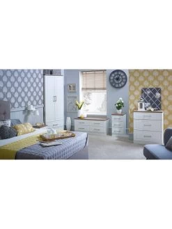 SWIFT Regent Ready Assembled 5 Drawer Chest - FSC® Certified -Home Comprehensive LTHHD SQ2 0000000010 WHITE OAK RSr