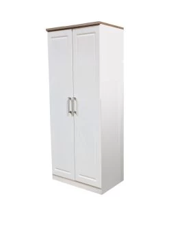 SWIFT Regent Ready Assembled 2 Door Wardrobe - FSC® Certified -Home Comprehensive LTHHF SQ3 0000000010 WHITE OAK SLa
