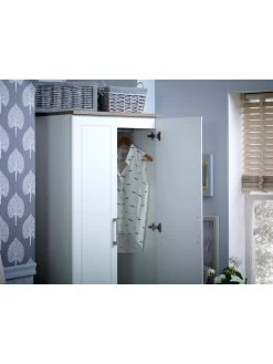 SWIFT Regent Ready Assembled 2 Door Wardrobe - FSC® Certified -Home Comprehensive LTHHF SQ5 0000000010 WHITE OAK SLd1