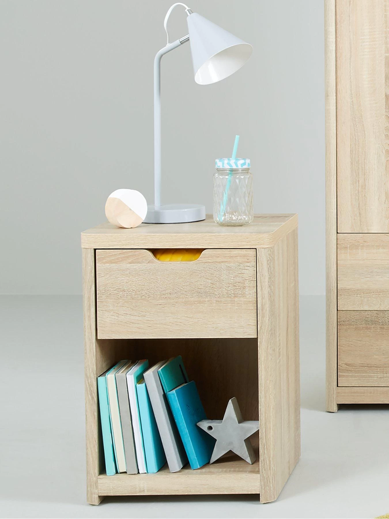 Very Home Aspen 1 Drawer Bedside Chest 3 Very Home Aspen 1 Drawer Bedside Chest