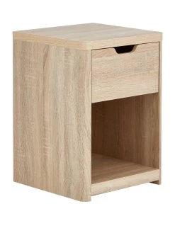 Very Home Aspen 1 Drawer Bedside Chest 10 Very Home Aspen 1 Drawer Bedside Chest -Home Comprehensive LXMV4 SQ3 0000000006 OAK SLa
