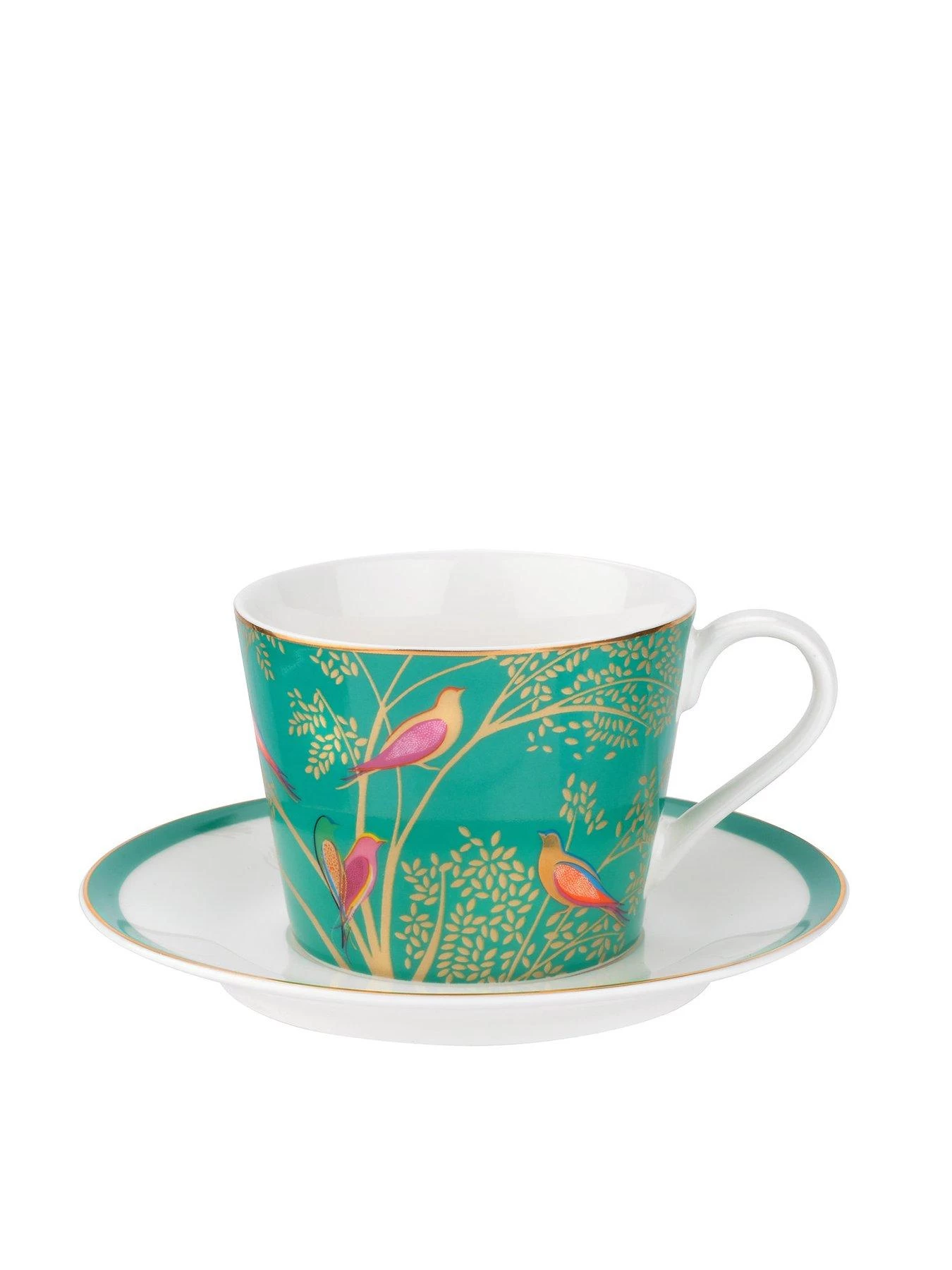 Sara Miller Chelsea Tea Cup & Saucer Set - Green 3 Sara Miller Chelsea Tea Cup & Saucer Set - Green
