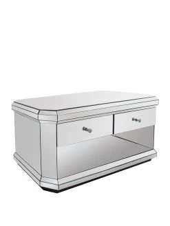 Very Home Plinth Mirrored Ready Assembled Storage Coffee Table -Home Comprehensive MDTCA SQ3 0000002051 MIRROR SLa