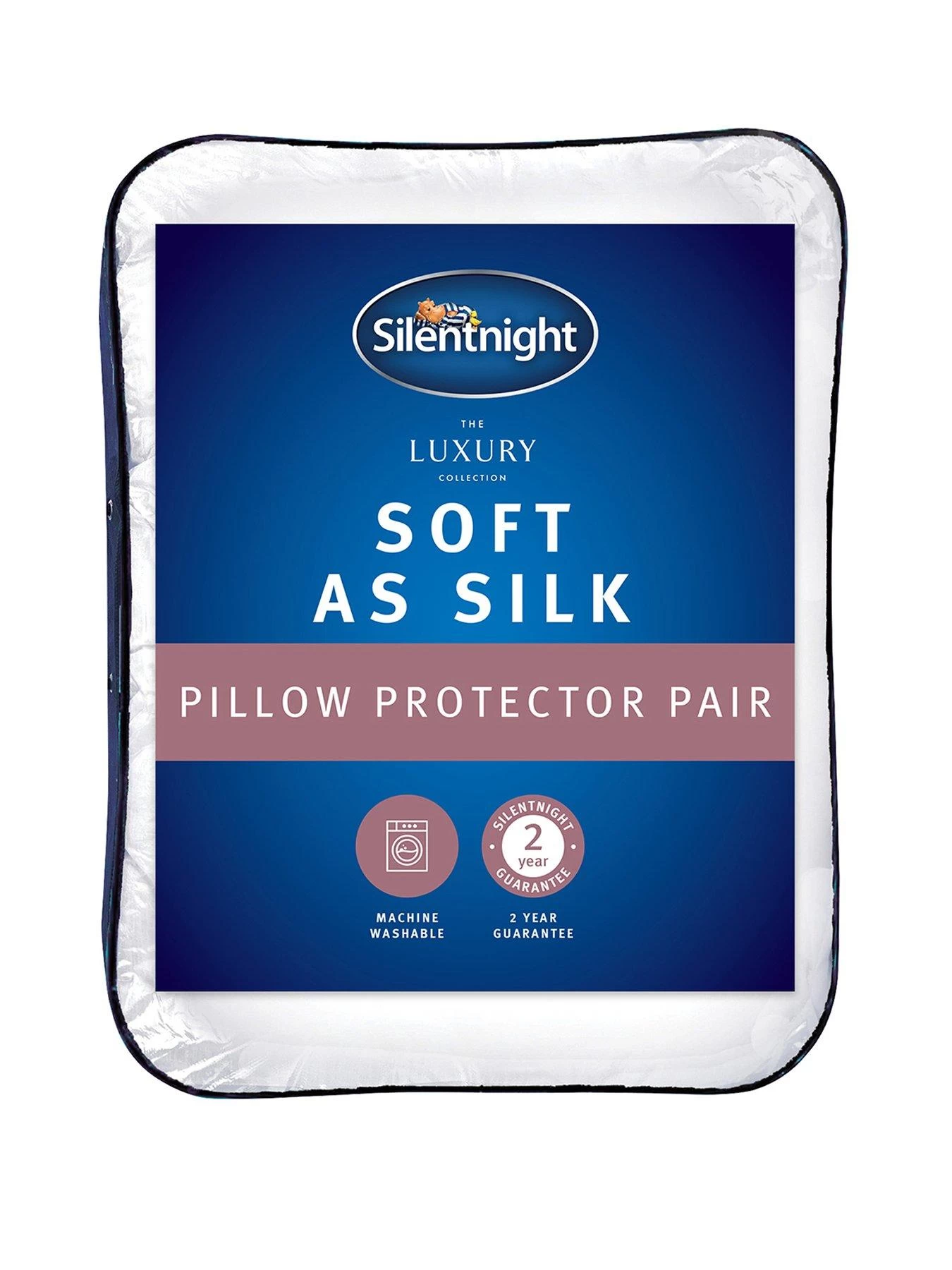 Silentnight Luxury Collection Soft As Silk Pillow Protectors (Pair) 3 Silentnight Luxury Collection Soft As Silk Pillow Protectors (Pair)