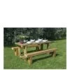 FOREST Refectory Garden Table And 2 Benches - 1.8m  -Home Comprehensive MFTH7 SQ1 0000000088 NO COLOR SLf