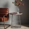 Gallery Alexandra Metal And Solid Wood Side Table 1 Gallery Alexandra Metal And Solid Wood Side Table -Home Comprehensive MMRDD SQ1 0000000004 BLACK RSr