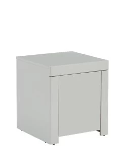 Very Home Atlantic High Gloss Lamp Table - Grey -Home Comprehensive MRRQP SQ3 0000000005 GREY SLa