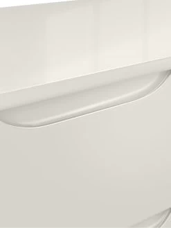 One Call Bilbao Ready Assembled High Gloss Desk - Grey -Home Comprehensive MUDM6 SQ5 0000000563 GREY GLOSS SLd1