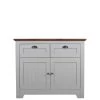 Very Home Devon Compact Sideboard - Grey/Walnut Effect -Home Comprehensive MWTNC SQ1 0000006151 GREY WALNUT SLf