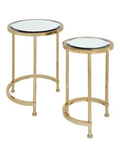 Michelle Keegan Home Aruba Nest Of Lamp Tables 9 Michelle Keegan Home Aruba Nest Of Lamp Tables -Home Comprehensive N33RM SQ3 0000000036 GOLD SLa