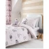 Catherine Lansfield Woodland Friends Easy Care Duvet Cover Set - Pink -Home Comprehensive N3UU4 SQ1 0000000063 PINK SLf