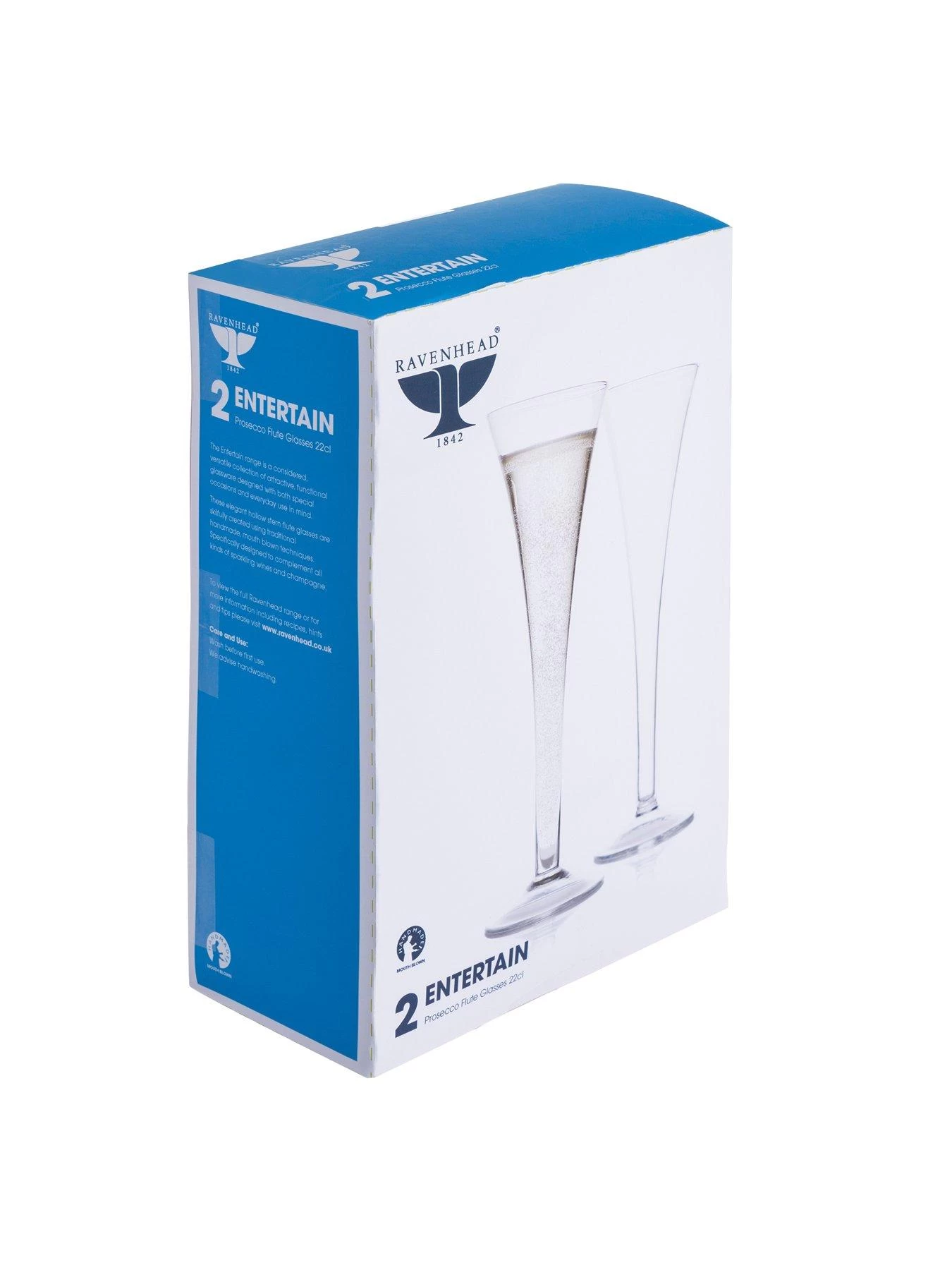 Ravenhead Entertain Set Of 2 Handmade Prosecco Flutes 4 Ravenhead Entertain Set Of 2 Handmade Prosecco Flutes - Image 2