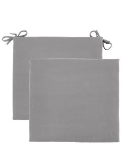Pack Of 2 Seat Pads -Home Comprehensive N7XEJ SQ6 0000000005 GREY SLd2