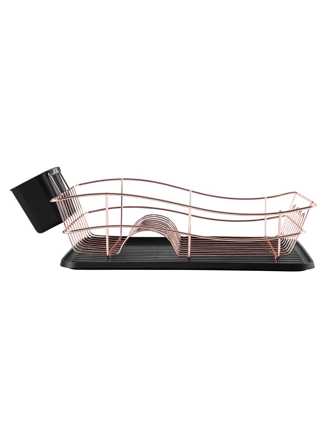 Tower Dish Rack With Rose Gold Tray 5 Tower Dish Rack With Rose Gold Tray - Image 3