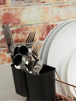 Tower Dish Rack With Rose Gold Tray 11 Tower Dish Rack With Rose Gold Tray -Home Comprehensive NAGND SQ4 0000000088 NO COLOR SLd2