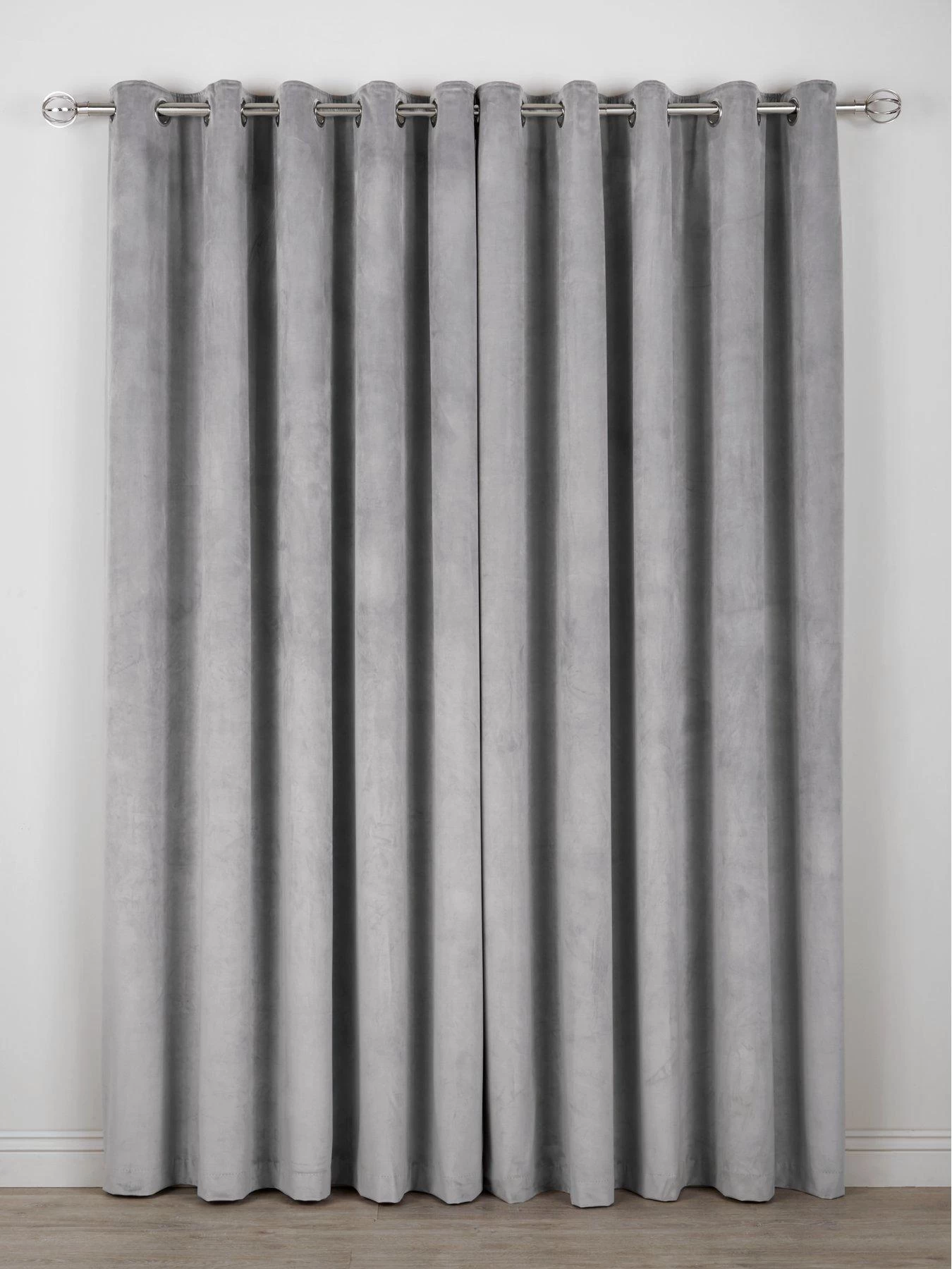 Very Home Thermal Velour Lined Eyelet Curtains 4 Very Home Thermal Velour Lined Eyelet Curtains - Image 2